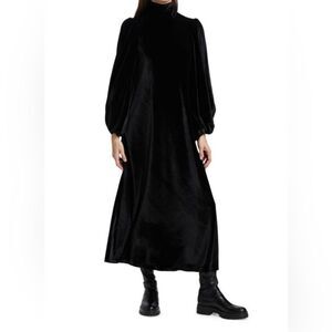 NO PISE LA GRAMA La Riviera Velvet Dress  black dress SIZE 0 new with tags